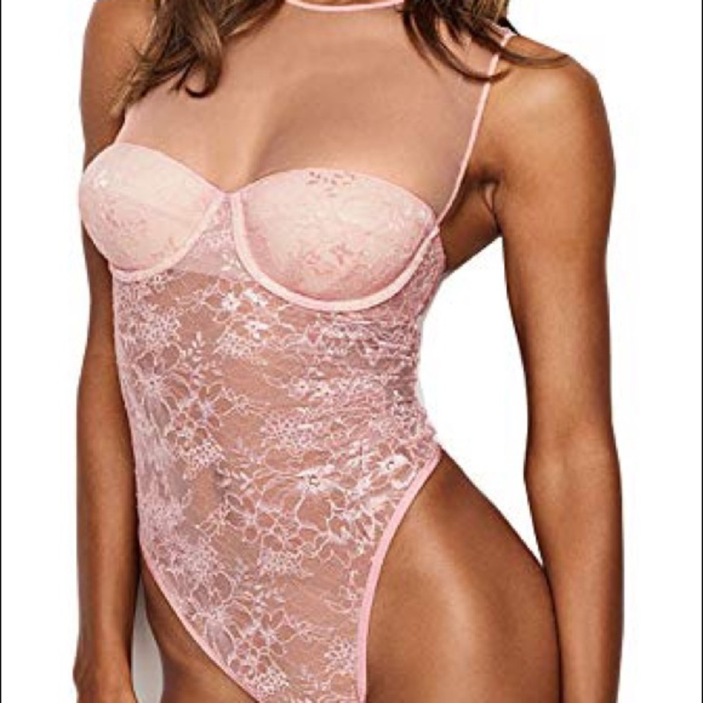 Very sexy sugar rose lace bodysuit